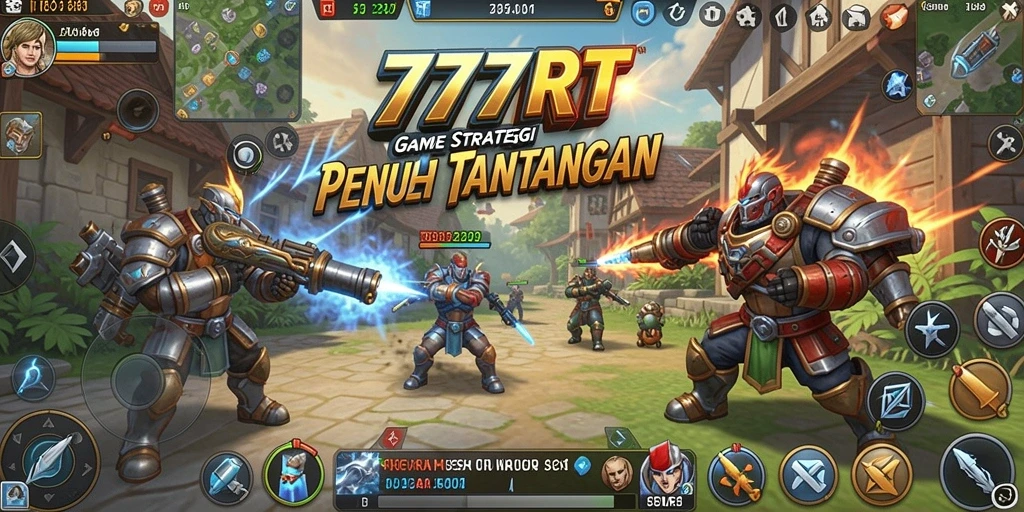 Gameplay strategi intens dalam 777RT, tantangan seru menanti Anda.