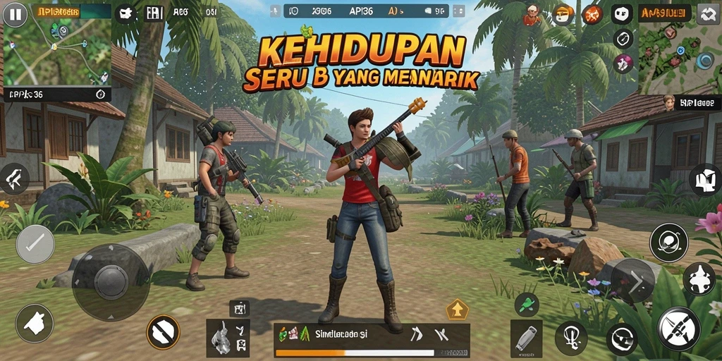 Tangkapan layar utama API36 menunjukkan gameplay interaktif yang mendalam.