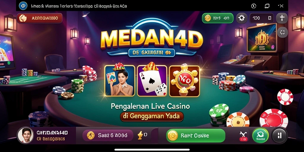 Tampilan gameplay Live Casino yang menarik dan interaktif di MEDAN4D.