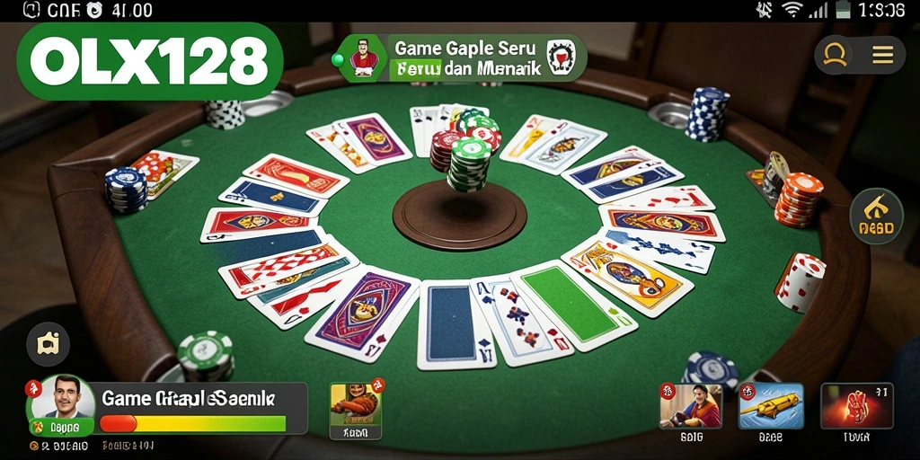 Screenshot gameplay Gaple yang seru di OLX128.