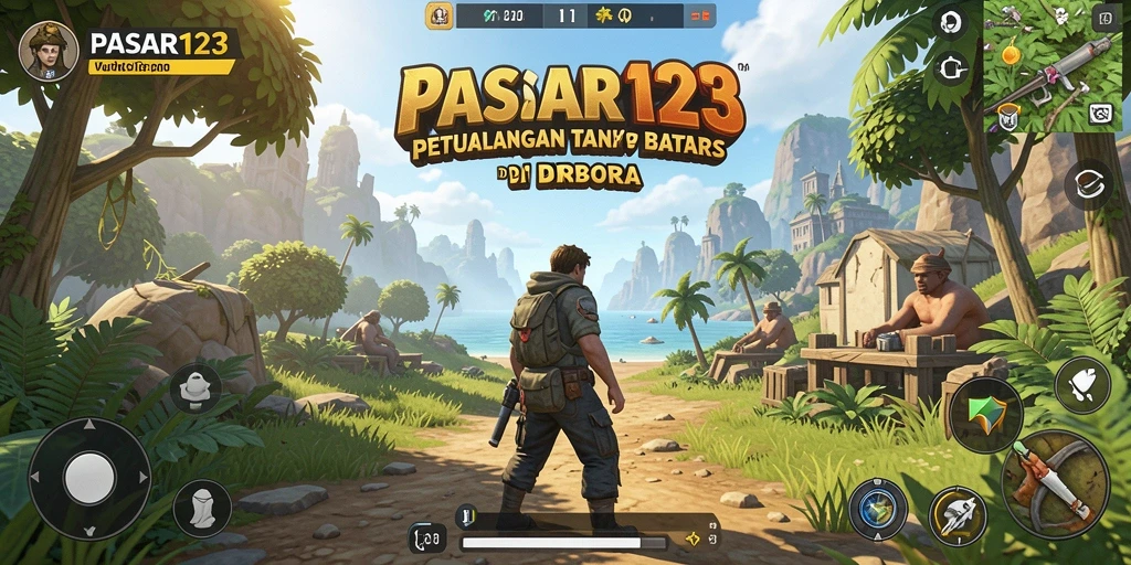 Screenshot gameplay PASAR123 menampilkan eksplorasi mendalam dunia terbuka.