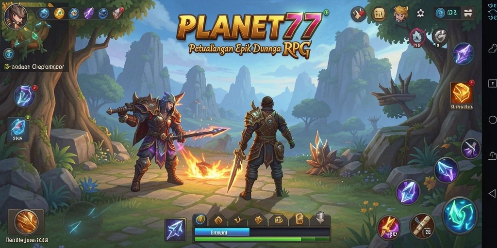 Tampilan gameplay PLANET77 yang menakjubkan dan mendebarkan.