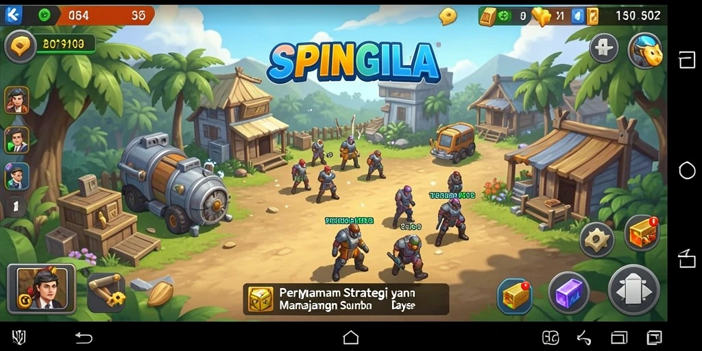 Tampilan menarik dari gameplay SPINGILA yang penuh strategi.